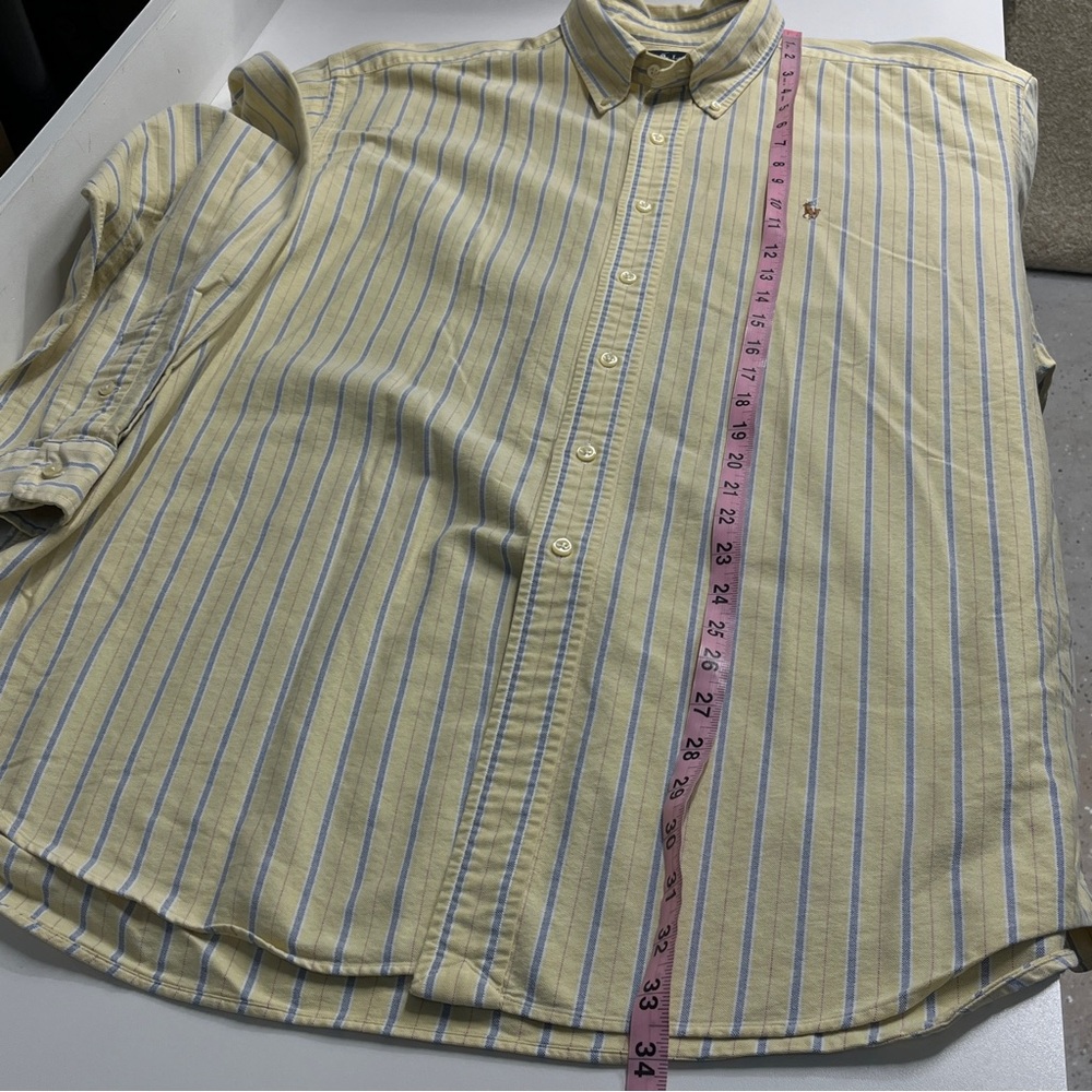 Imperfect XXL Polo Ralph Lauren classic fit 100% cotton button down long sleeved - Picture 7 of 15
